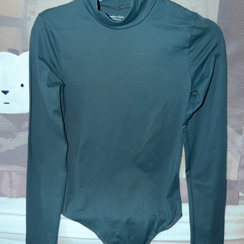Abercrombie & Fitch Teal High Neck Top